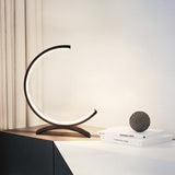 Modern Nordic 3/4 Circle LED Table Lamp with Touch Control Three Color Modes