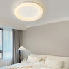 Modern Square and Round LED Ceiling Light Fixture with 3 Step Color Dimming in Milky White