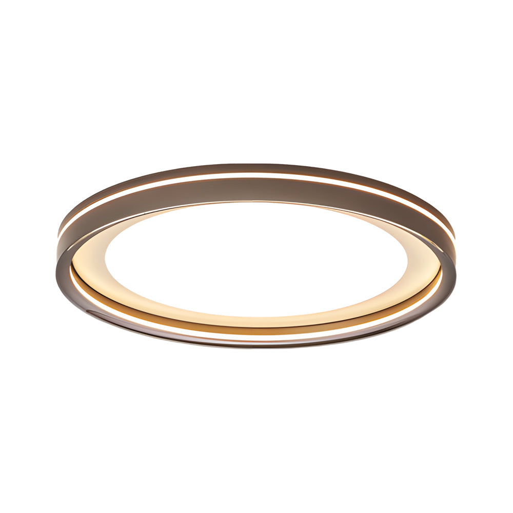 Modern Layered Ring Flush Mount LED Ceiling Light with 3 Color Temperature Dimming