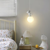 3D Moon and Animal Pendant Light for Kids Nursery Room Decorative Ceiling Hanging Lamp