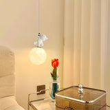 3D Moon and Animal Pendant Light for Kids Nursery Room Decorative Ceiling Hanging Lamp