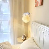 3D Printed Sleeping Bear Moon Pendant Light for Kids Bedroom and Nursery Animal Hanging Lamp