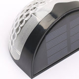 4 Pack Solar Powered Outdoor Stair Lights Waterproof LED Step Lighting for Garden Fence and Patio Warm White