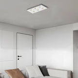 Modern Geometric Ultra Thin LED Ceiling Light with Honeycomb Anti Glare Filter