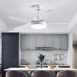 Modern 46 Inch LED Ceiling Fan with Remote 6 Speeds 5 Reversible Blades Indoor Light Fixture