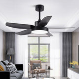 Modern 46 Inch LED Ceiling Fan with Remote 6 Speeds 5 Reversible Blades Indoor Light Fixture