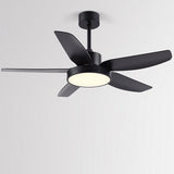 Modern 46 Inch LED Ceiling Fan with Remote 6 Speeds 5 Reversible Blades Indoor Light Fixture