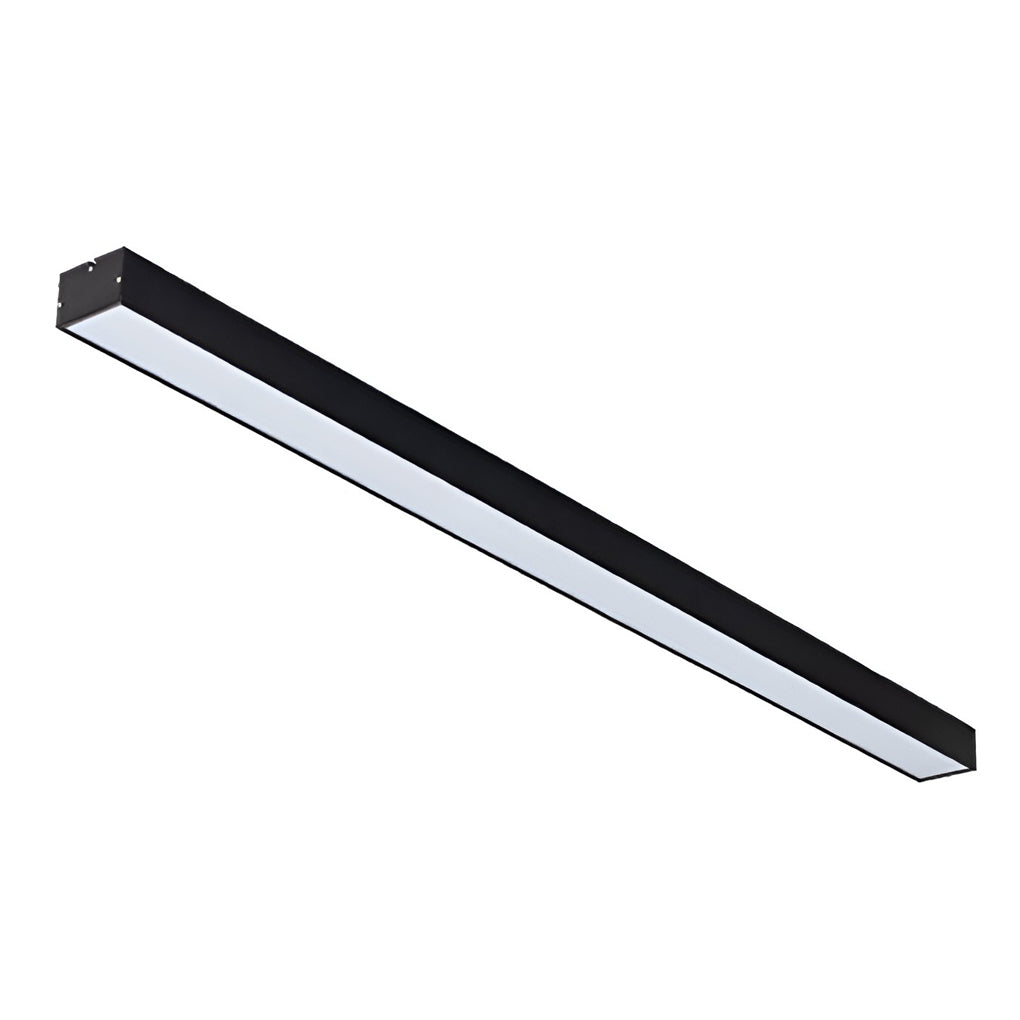 47 Inch Modern LED Linear Pendant Light 6 Pack Rectangle Aluminum Hanging Office Chandelier