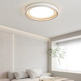 Modern Layered Ring Flush Mount LED Ceiling Light with 3 Color Temperature Dimming