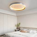Modern Starry Sky LED Ceiling Light Round Acrylic Flush Mount with 3 Step Color Dimming