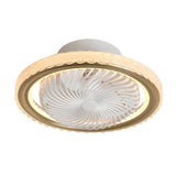 Modern Flush Mount Bladeless Ceiling Fan with Dimmable LED Light and Silent Motor