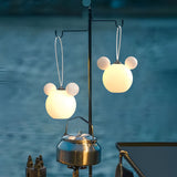 Portable 3D Animal Shape Outdoor Hanging Lantern Waterproof USB Rechargeable LED Garden Light