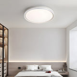 Modern White Acrylic LED Flush Mount Ceiling Light for Bedroom and Living Room