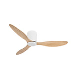 Modern 52 Inch Ceiling Fan with Dimmable LED Light and Remote 3 Blade Silent Motor Flush Mount