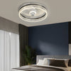 Modern LED Ceiling Fan with Acrylic Bubble Lampshade and Three Step Dimming Function