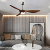 Modern 52 Inch 3 Blade LED Ceiling Fan with Remote 6 Speeds Reversible DC Motor Light