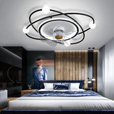 Modern Dimmable LED Nordic Ceiling Fan Light with Quiet Motor and Remote Control for Bedroom Study