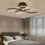 Modern Music Symbol Linear LED Ceiling Light Fixture for Contemporary Living Spaces 29 Inch