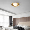 Modern Round LED Flush Mount Ceiling Light with Adjustable Color Temperature and Opal Glass Shade