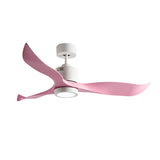 Modern 52 Inch Nordic Ceiling Fan with LED Light and Remote Control Quiet DC Motor 3 Blades