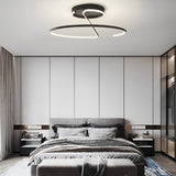 Dimmable Modern Geometric LED Ceiling Light Fixture Minimalist Flush Mount Metal Lighting for Bedrooms