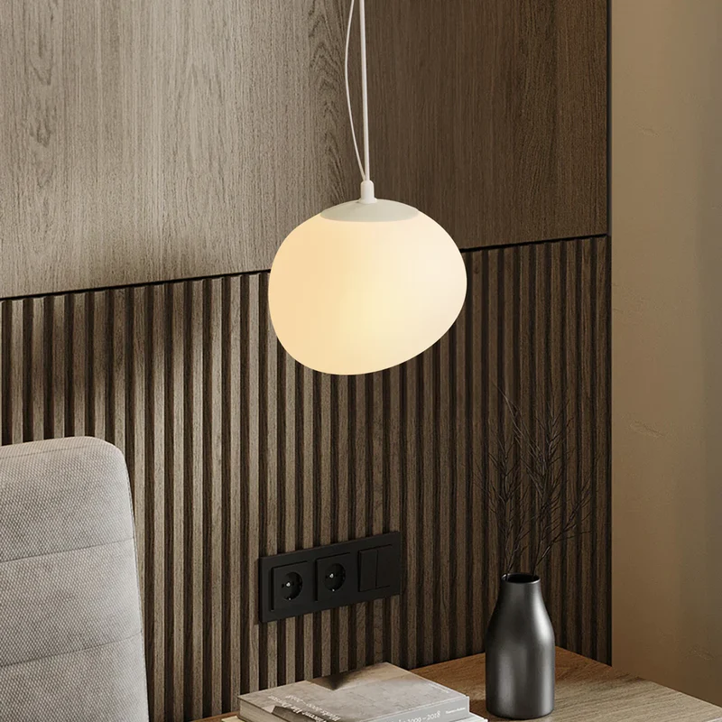 Nordic White Pebble Pendant Light