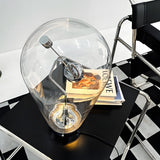 Modern Touch Dimmable Glass Bulb Desk Lamp with Industrial Magnetic Control for Office and Home Decor