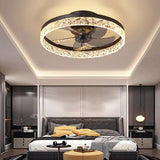 20 Inch Rustic Gold Flush Mount Ceiling Fan with 5 Blades and Remote Control