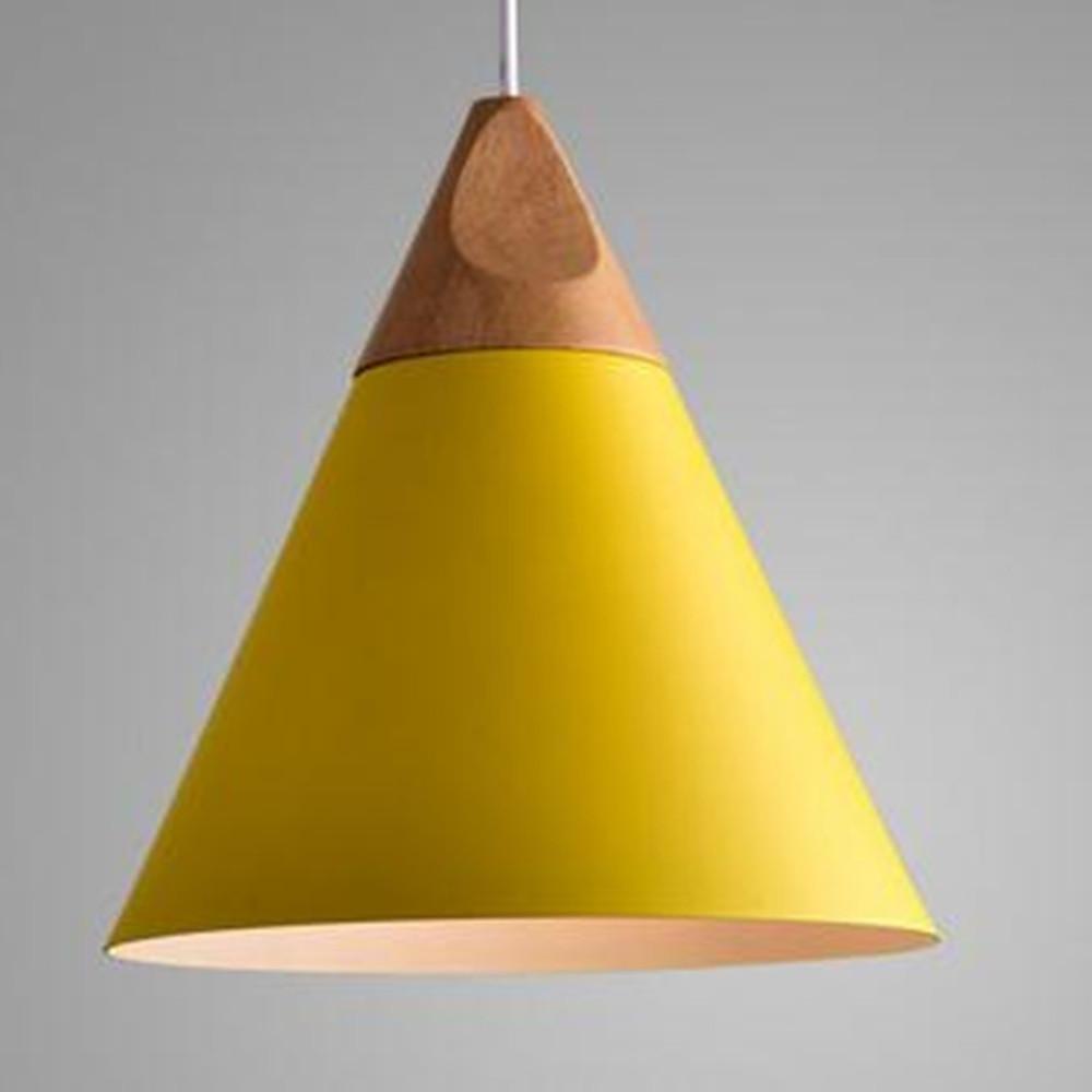 50 Inch Modern Conical LED Pendant Light Aluminum Kitchen Island Ceiling Hanging Lamp in White Yellow Gray