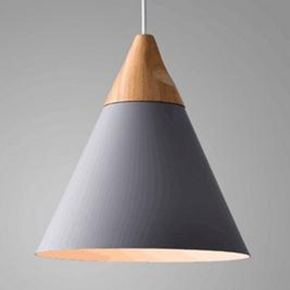 50 Inch Modern Conical LED Pendant Light Aluminum Kitchen Island Ceiling Hanging Lamp in White Yellow Gray
