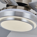 52 Inch Modern Scandinavian Reversible Ceiling Fan with LED Dimmable Light and Remote Control
