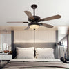 52 Inch LED Ceiling Fan with Remote Control Quiet Reversible DC Motor Dimmable Lighting