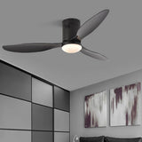 52 Inch Variable Frequency Dimmable LED Ceiling Fan with Three Color Lighting and Remote
