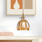 Modern Retro Glass Flower Pendant Light