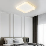 Modern Square Stars LED Ceiling Light Fixture for Kids Bedroom Milky White 3 Step Dimming