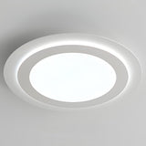 Modern Square and Circular LED Ceiling Lamp with Stepless Dimming Minimalist Flush Mount Light