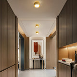 Modern Minimalist Round Aluminum LED Flush Mount Ceiling Lamp for Corridors and Entrances