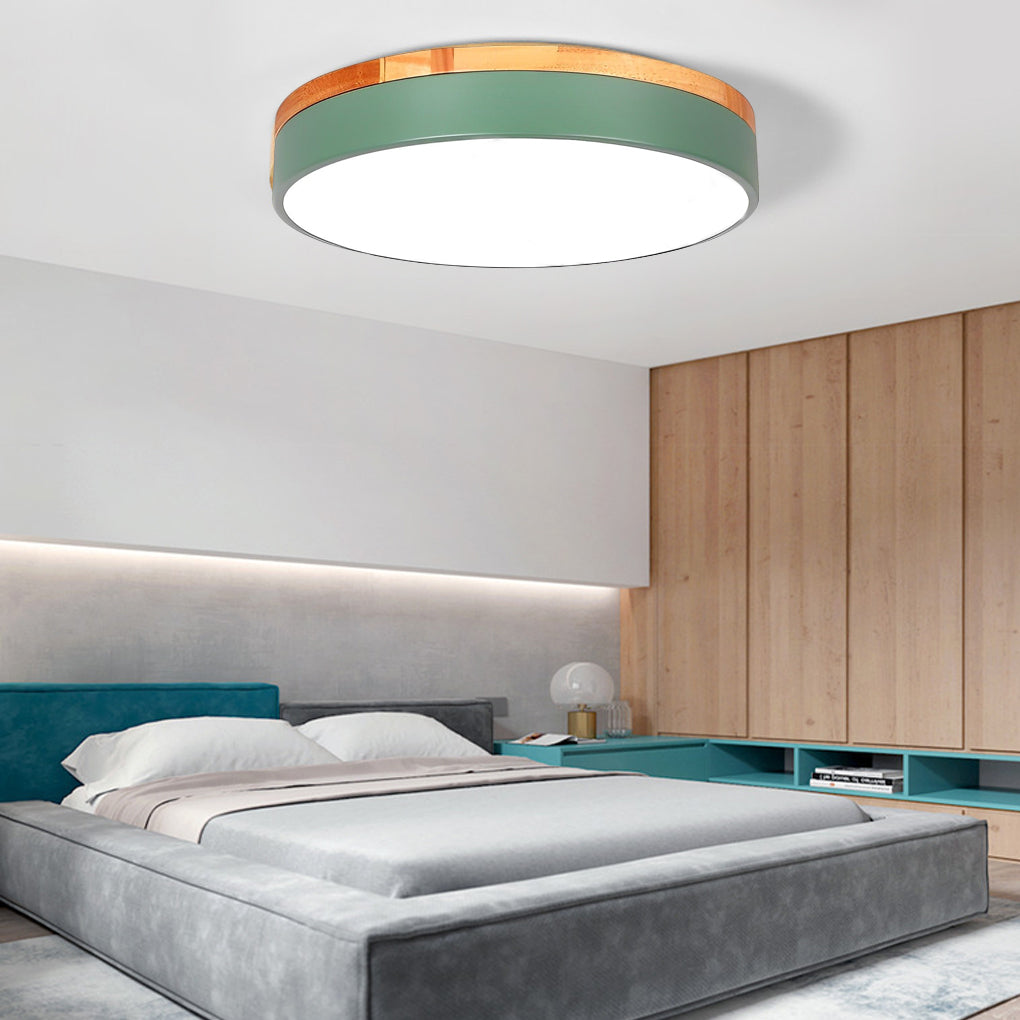 12 Inch Minimalist Round LED Flush Mount Ceiling Lamp for Modern Home Lighting