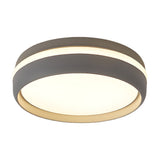 Modern Round LED Flush Mount Ceiling Light with Acrylic Shade for Bedroom Hallway and Living Room