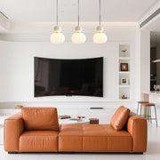 Allo Living Cream Art Deco Pendant Light