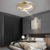 Modern Round Ring LED Crystal Flush Mount Ceiling Light with Spotlights