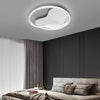 Modern White Round LED Flush Mount Ceiling Light with 3 Step Color Dimming