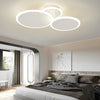 Modern Nordic Round LED Flush Mount Ceiling Light Matte White Finish with 3 Step Dimming