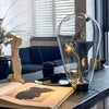 Modern Touch Dimmable Glass Bulb Desk Lamp with Industrial Magnetic Control for Office and Home Decor