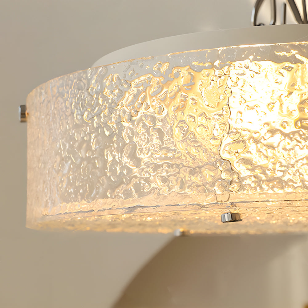 Modern Round Water Ripple Acrylic Ceiling Light Fixture for Dining Room and Bedroom