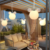 Portable 3D Animal Shape Outdoor Hanging Lantern Waterproof USB Rechargeable LED Garden Light