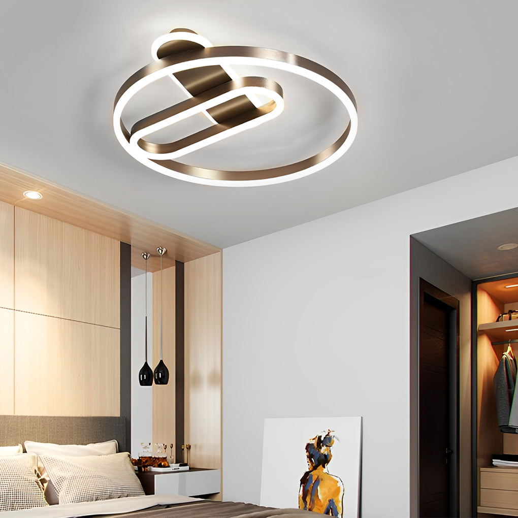 Geometric Cluster LED Ceiling Light Modern Flush Mount Fixture for Dining Room