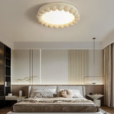 Round Modern LED Ceiling Light with 3 Color Temperature Dimming Handmade Nordic Design