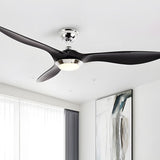 Modern 52 Inch 3 Blade LED Ceiling Fan with Remote 6 Speeds Reversible DC Motor Light