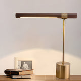 Modern Linear LED Desk Lamp with USB Charging Port and 3 Step Dimming Functionality